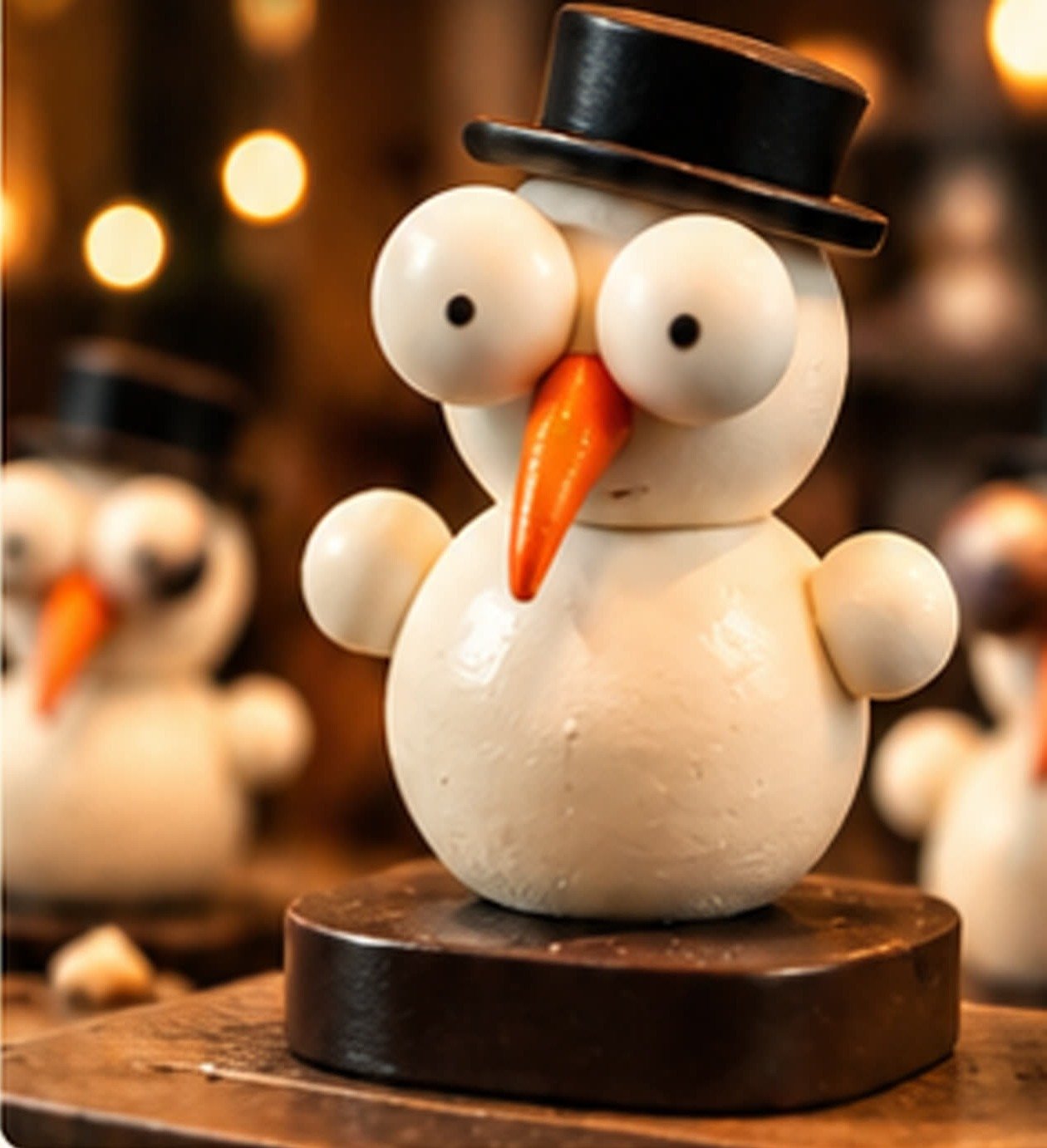 Bonhomme de neige en chocolat