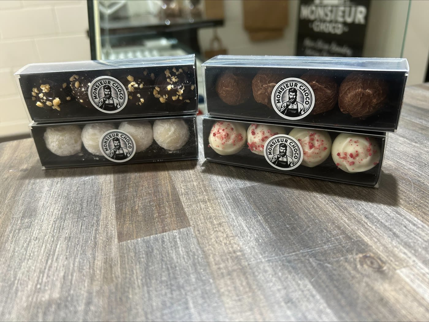 Coffrets de truffes artisanales